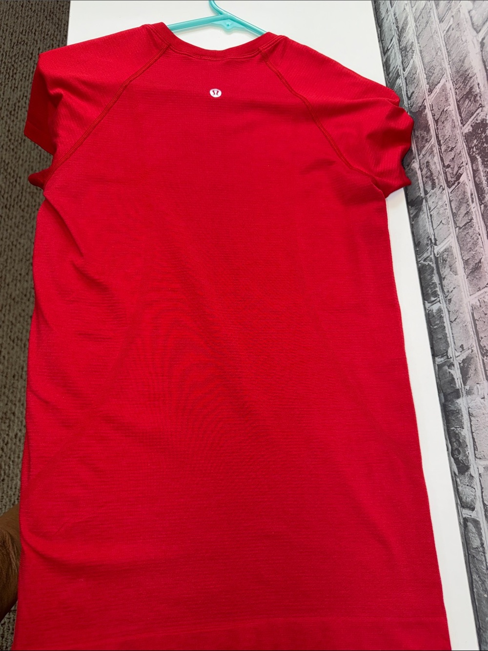 lululemon athletica Bright Red Short Sleeve Athletic Tee - Picture 8 of 9